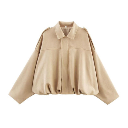 EVA-US | Suede Bomber Jacket
