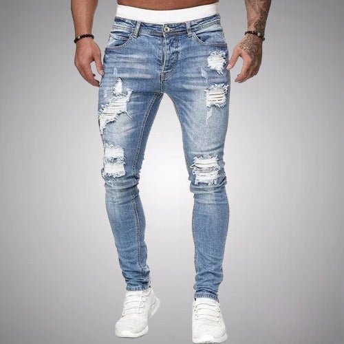 EVA-US | Stretch Ripped Jeans for Men