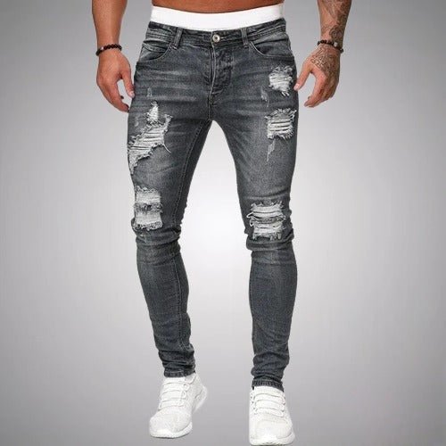 EVA-US | Stretch Ripped Jeans for Men