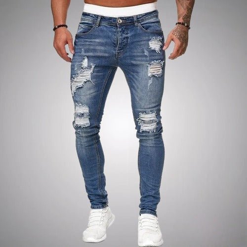 EVA-US | Stretch Ripped Jeans for Men