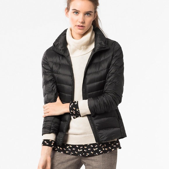 Light down jacket with urban elegance