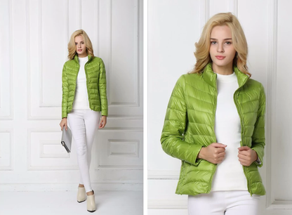 Light down jacket with urban elegance