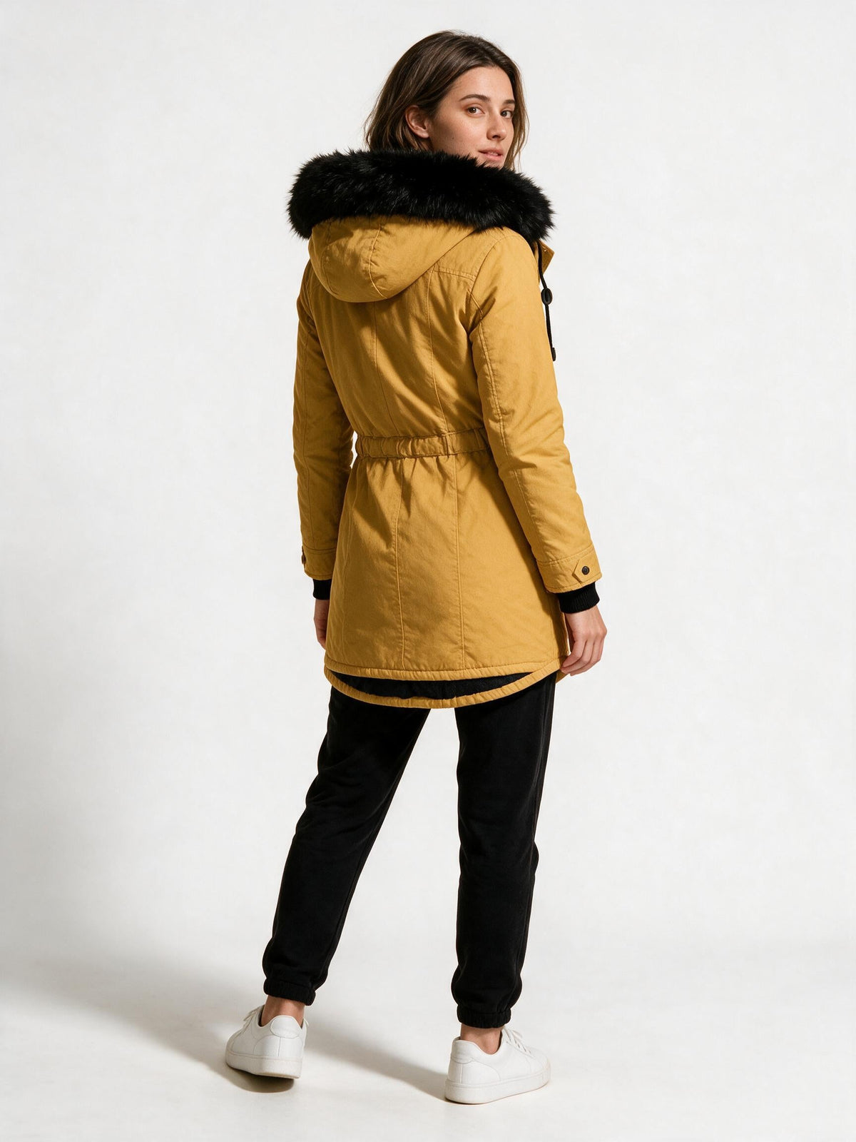 Wasserdichte Winterjacke mit Kapuze für Damen