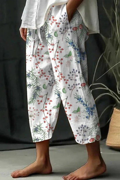 EVA-US | Casual Unique Printed Button Pocket Pants