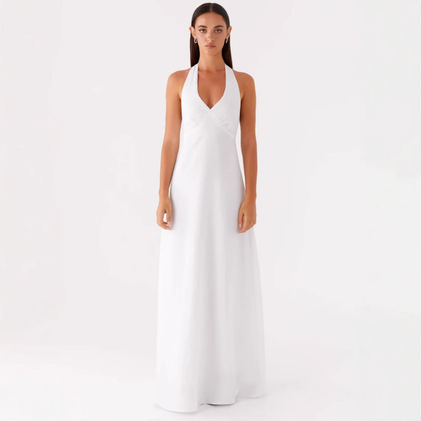 Women Elegant Wrap Dress with V-Neck and Narrow, Flowing Cut - product photo 8