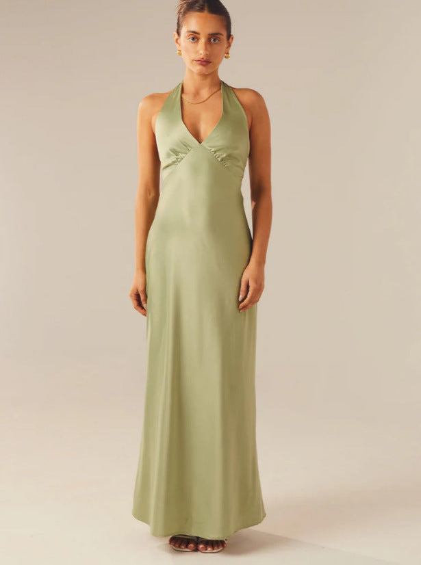 Women Elegant Wrap Dress with V-Neck and Narrow, Flowing Cut - product photo 13