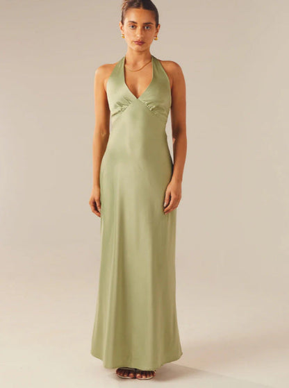 Women Elegant Wrap Dress with V-Neck and Narrow, Flowing Cut - product photo 13