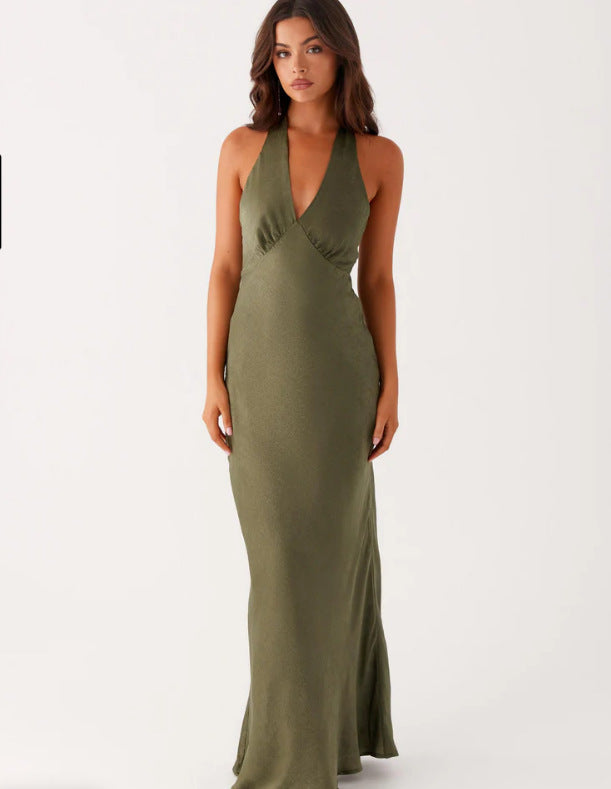 Women Elegant Wrap Dress with V-Neck and Narrow, Flowing Cut - product photo 5