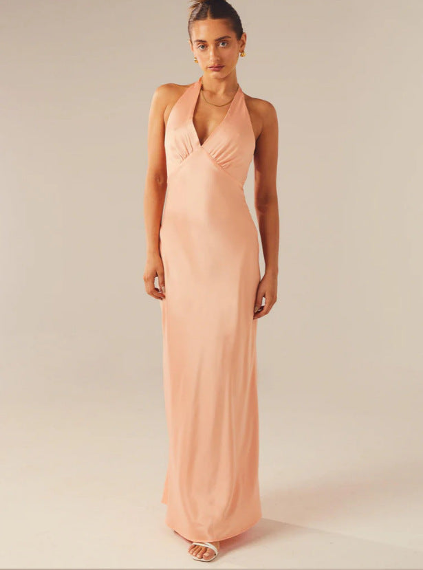 Women Elegant Wrap Dress with V-Neck and Narrow, Flowing Cut - product photo 4