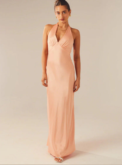 Women Elegant Wrap Dress with V-Neck and Narrow, Flowing Cut - product photo 4