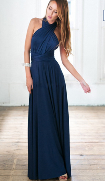 Women Multiway Wrap Dress with 50+ Wearing Variants & Elastic Fabric - product photo 20