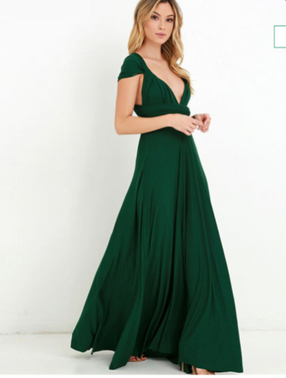Women Multiway Wrap Dress with 50+ Wearing Variants & Elastic Fabric - product photo 21