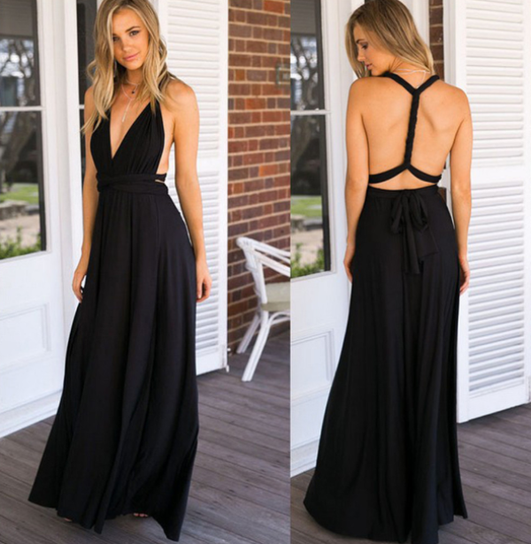 Women Multiway Wrap Dress with 50+ Wearing Variants & Elastic Fabric - product photo 22