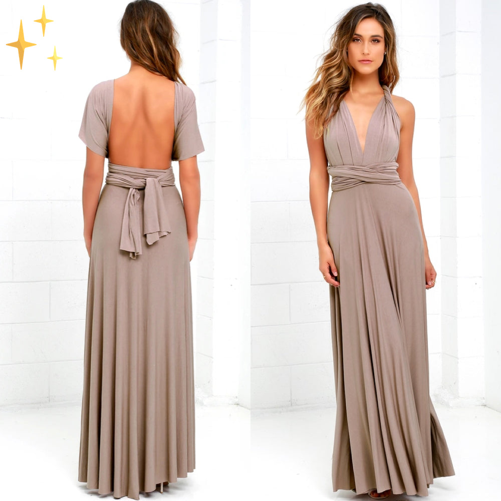 Women Multiway Wrap Dress with 50+ Wearing Variants & Elastic Fabric - product photo 8