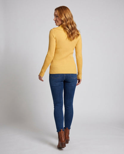 Women's cardigan with elegant lapels and fashionable button details - Chichicherry