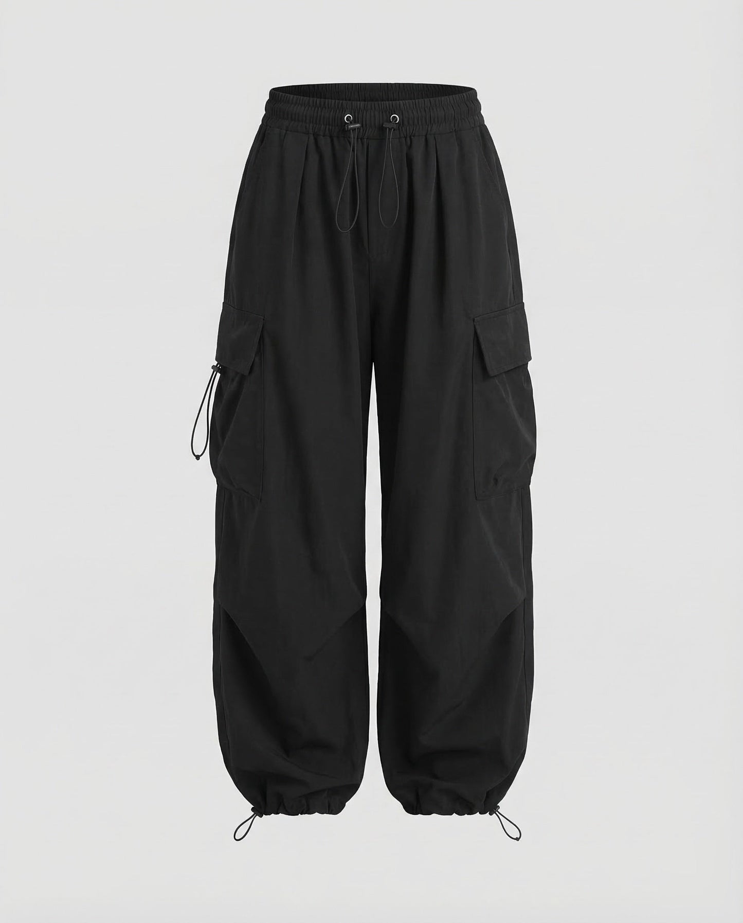Women's Cargo Pants Oversize - Black colorway