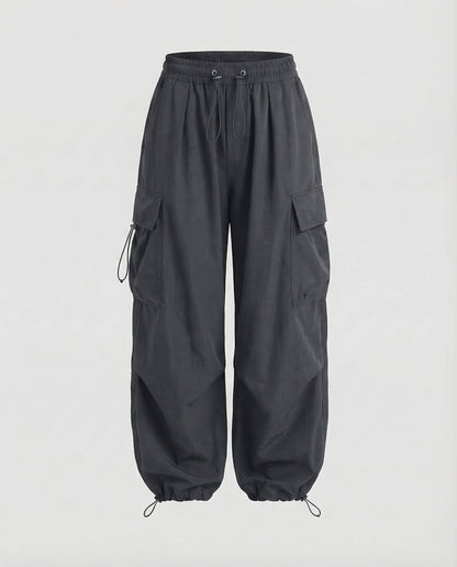 Women's Cargo Pants Oversize - Grey colorway