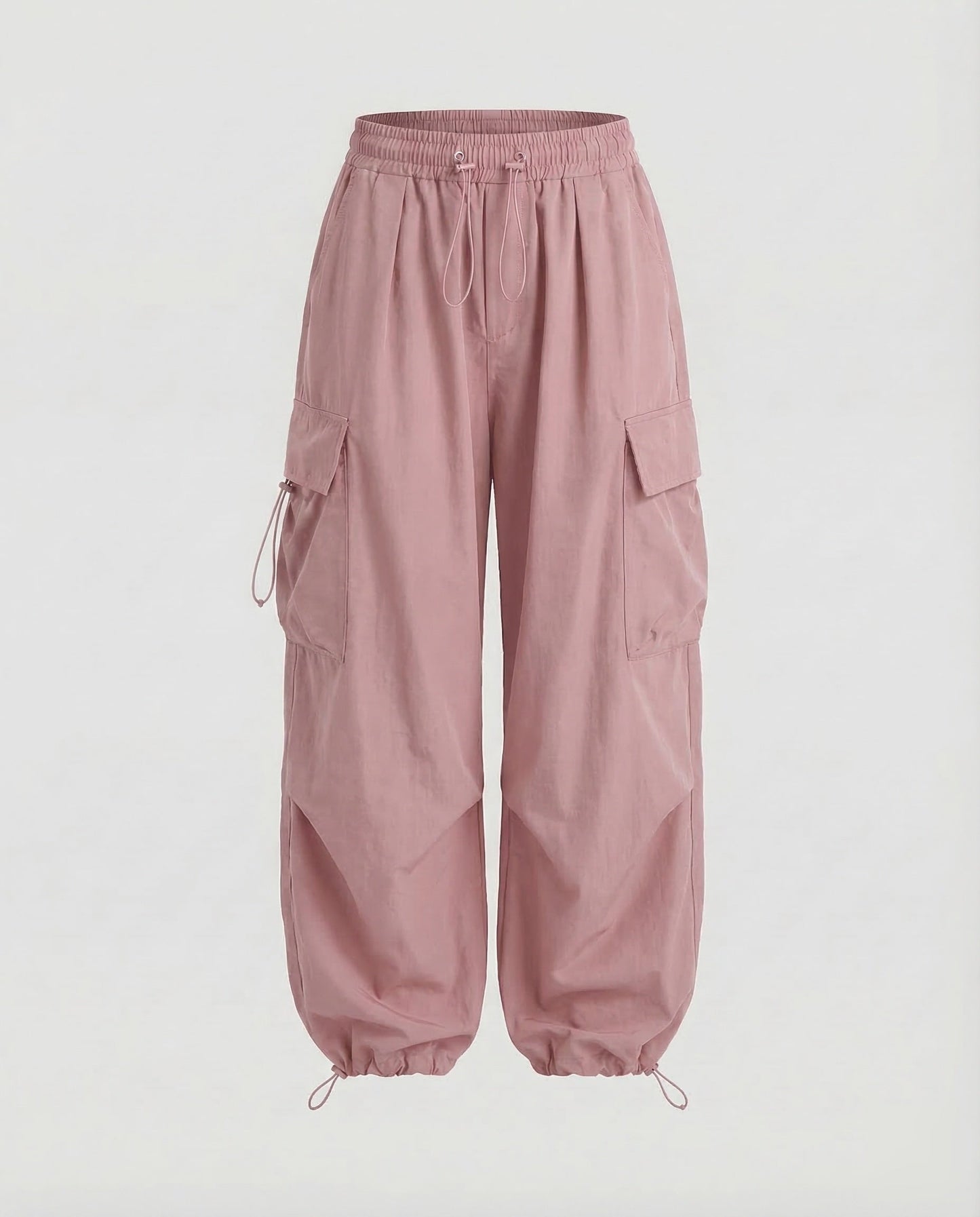 Women's Cargo Pants Oversize - Pink colorway