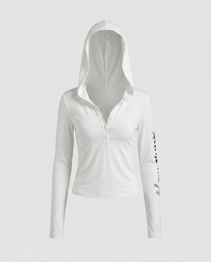 Women's casual hoodie jacket with creative design and practical pockets - Chichicherry