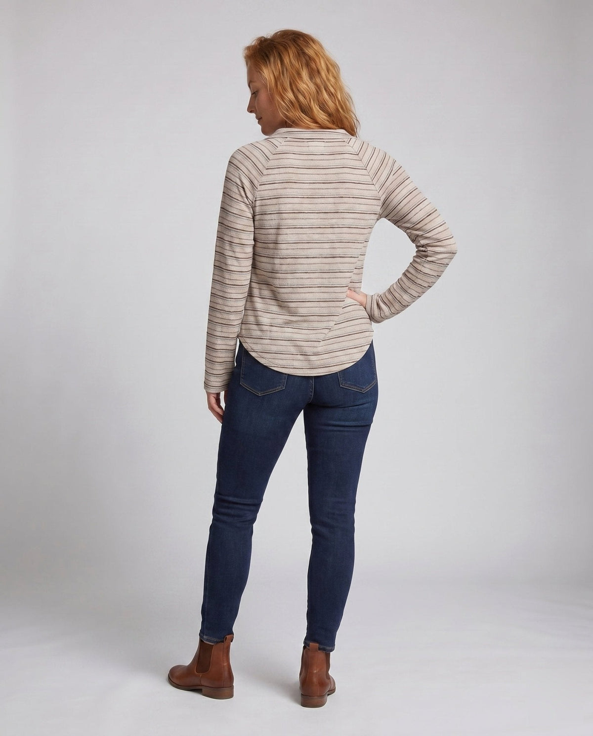 Women's Casual Long Sleeve Blouse with Collar - Chichicherry