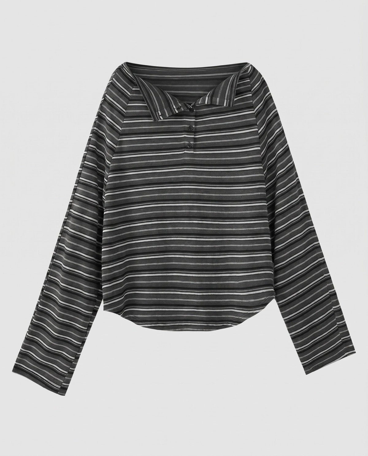 Women's Casual Long Sleeve Blouse with Collar - Chichicherry