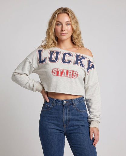 Women's casual off-shoulder sweatshirt - Chichicherry