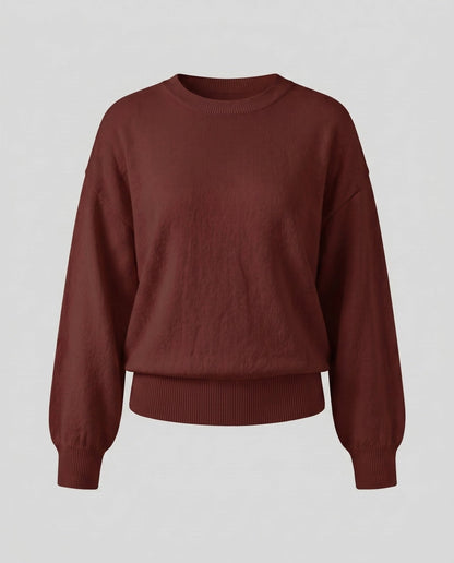 Women's casual sweater with soft material and fashionable cut - Chichicherry