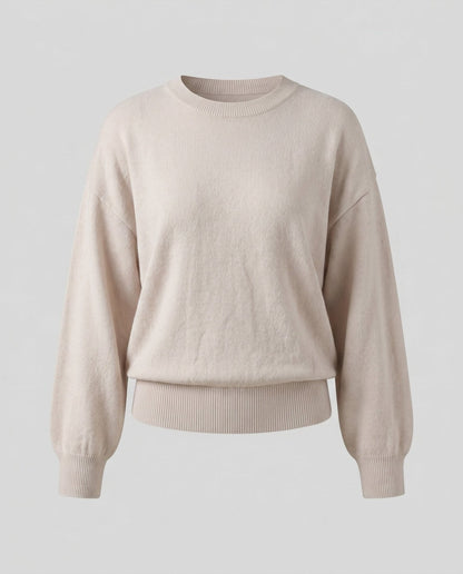Women's casual sweater with soft material and fashionable cut - Chichicherry