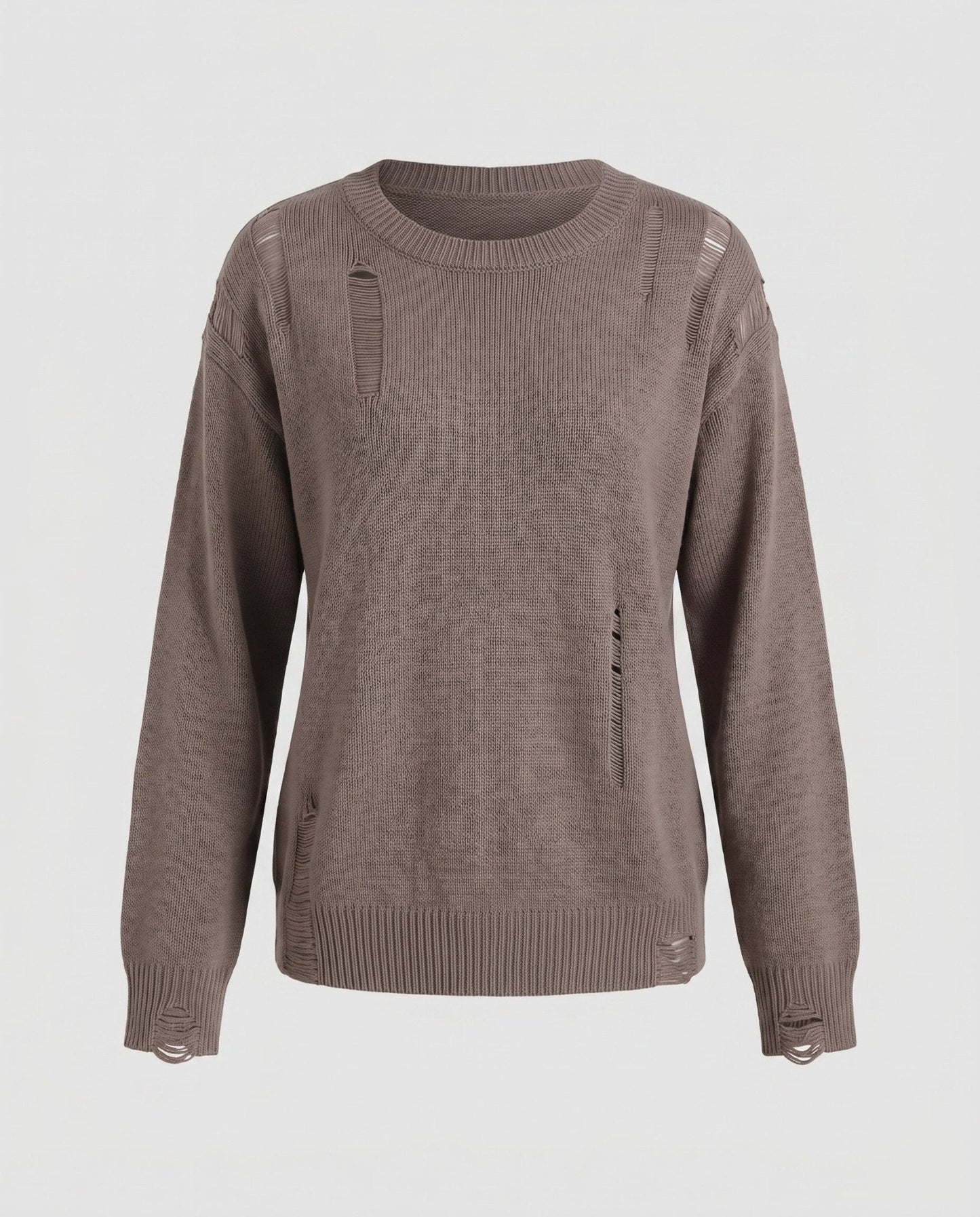 Women's casual sweater with stylish cut-out details - Chichicherry