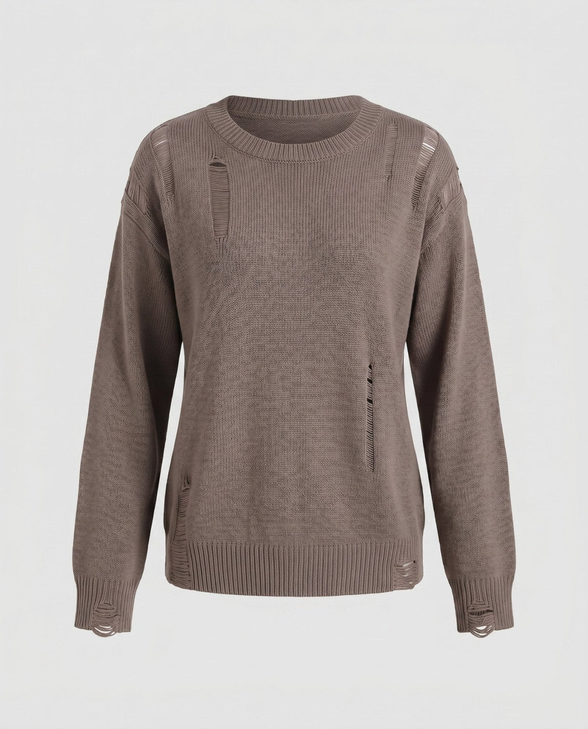 Women's casual sweater with stylish cut-out details - Chichicherry