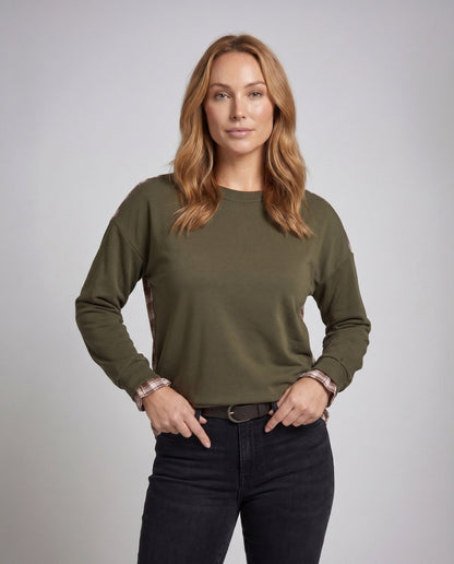Women's casual sweatshirt with elegant sleeves - Chichicherry