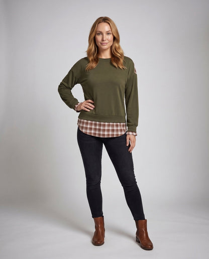 Women's casual sweatshirt with elegant sleeves - Chichicherry