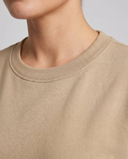 Women's combined sweatshirt dress with casual top and flowing skirt - Chichicherry
