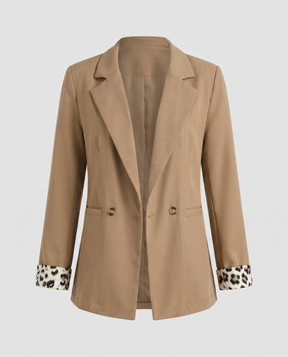 Women's fashionable blazers with animal accents - Chichicherry