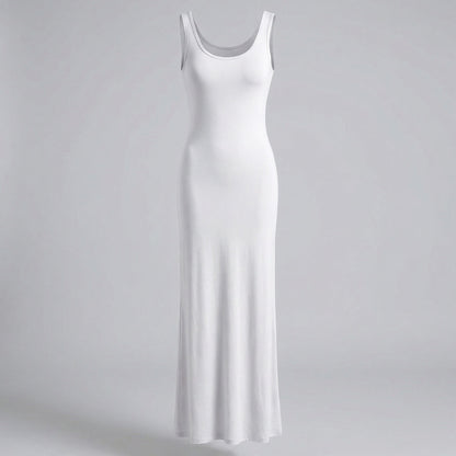 Women's Form-Stable Stretch Jersey Column Maxi Dress - product photo