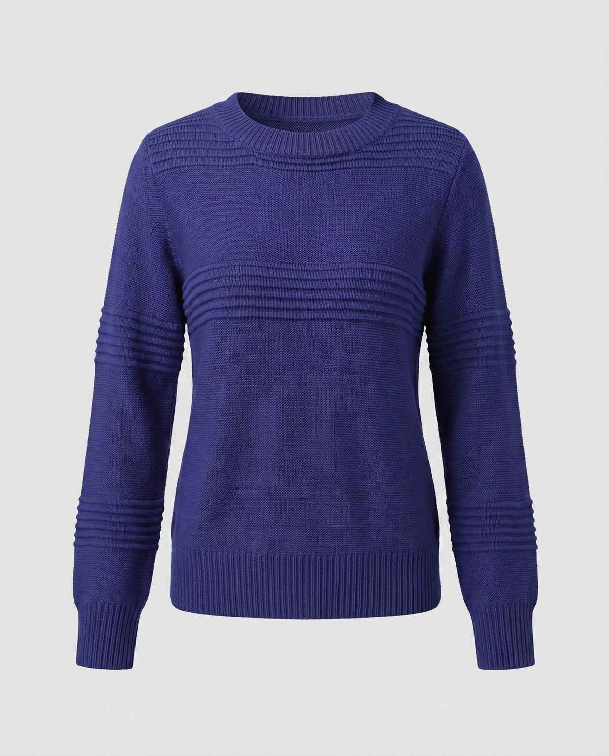 Women's knitted sweater with textured pattern and loose fit - Chichicherry