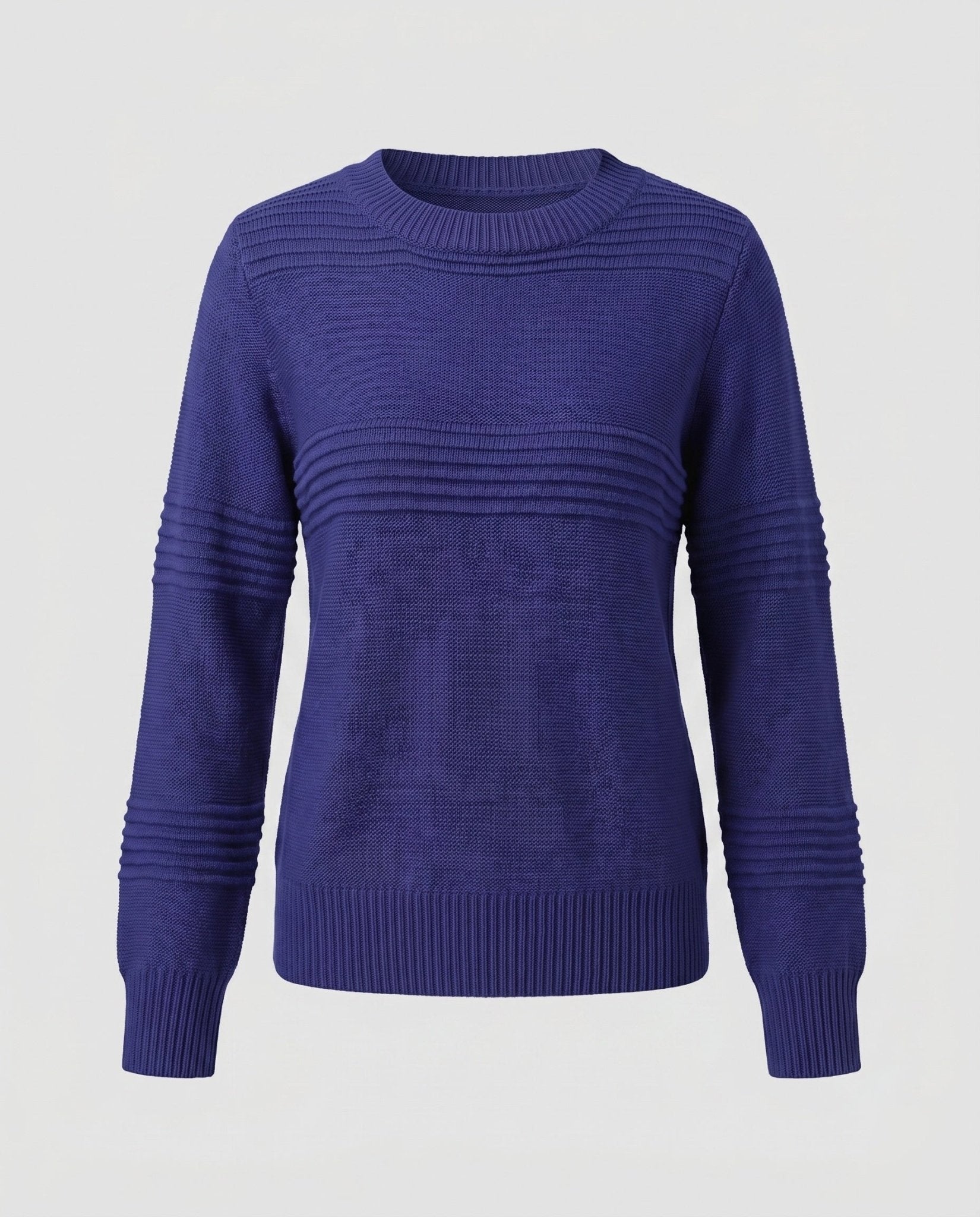 Women's knitted sweater with textured pattern and loose fit - Chichicherry