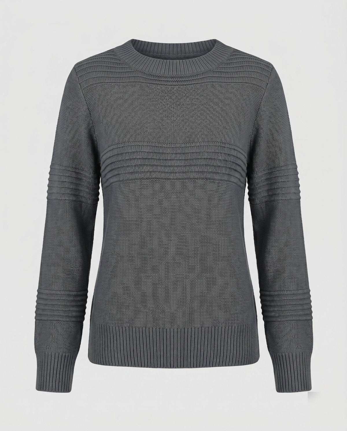 Women's knitted sweater with textured pattern and loose fit - Chichicherry