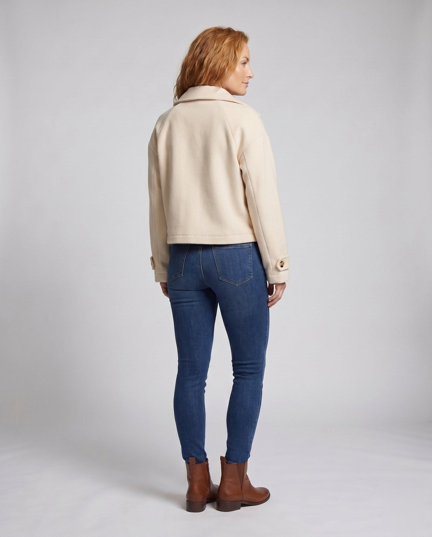 Women’s long sleeve jacket with double button placket and softly padded lining - Chichicherry