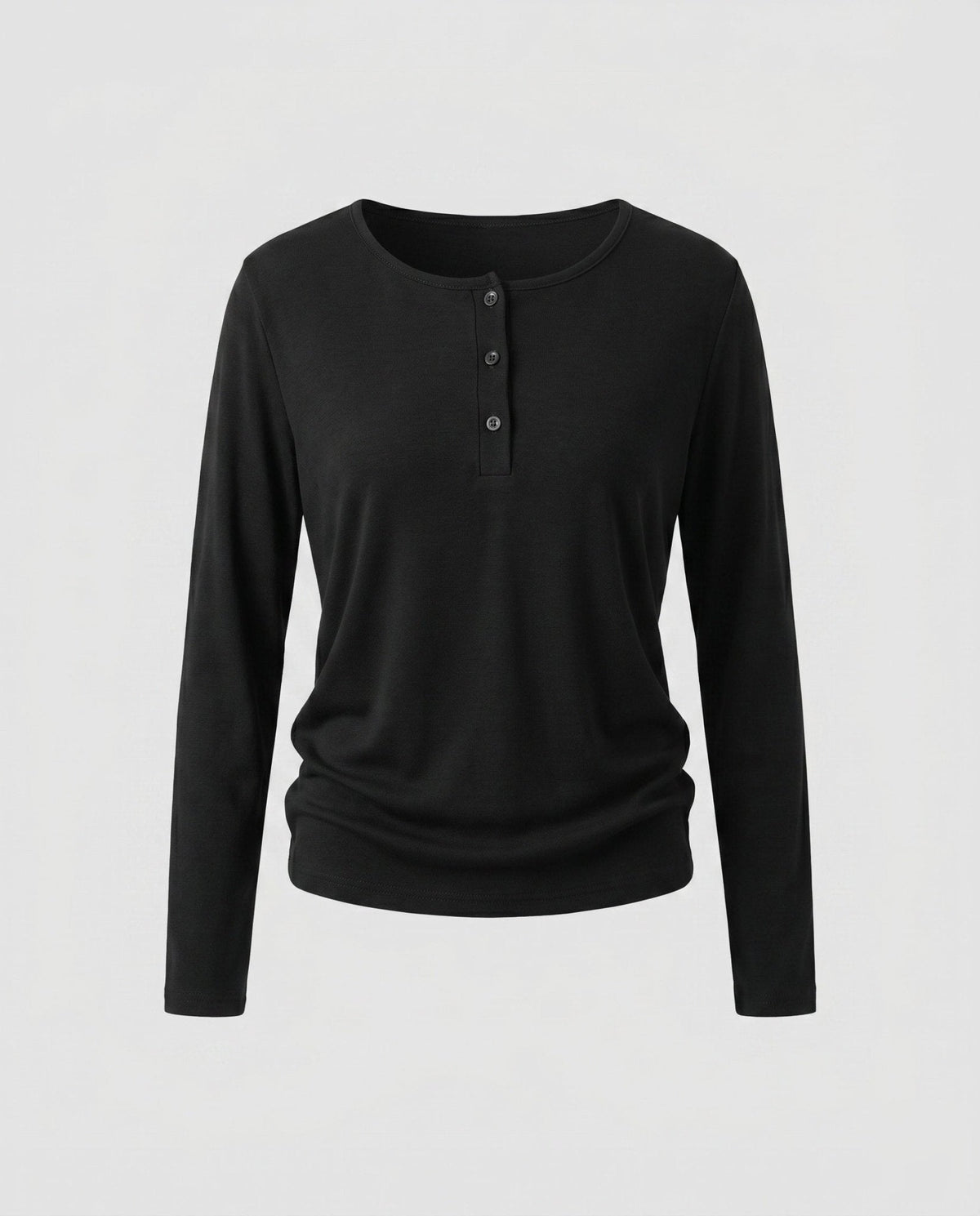 Women's long sleeve shirt with button placket and comfortable fit - Chichicherry