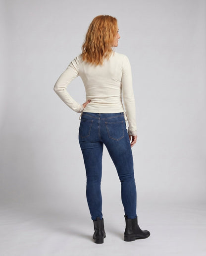Women's Long Sleeve Shirt with Delicate Lace Trim - Chichicherry