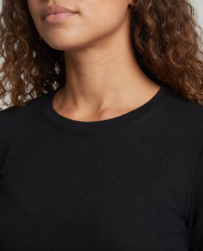 Women's long-sleeve shirt with playfully gathered ruffles and contrasting sleeves - Chichicherry