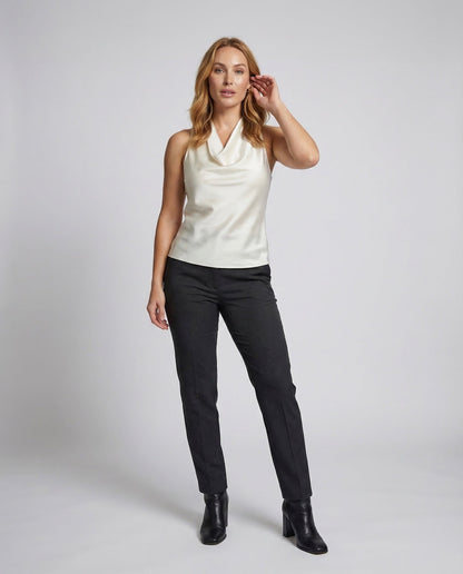Women's Neck Scarf Top Satin - front view