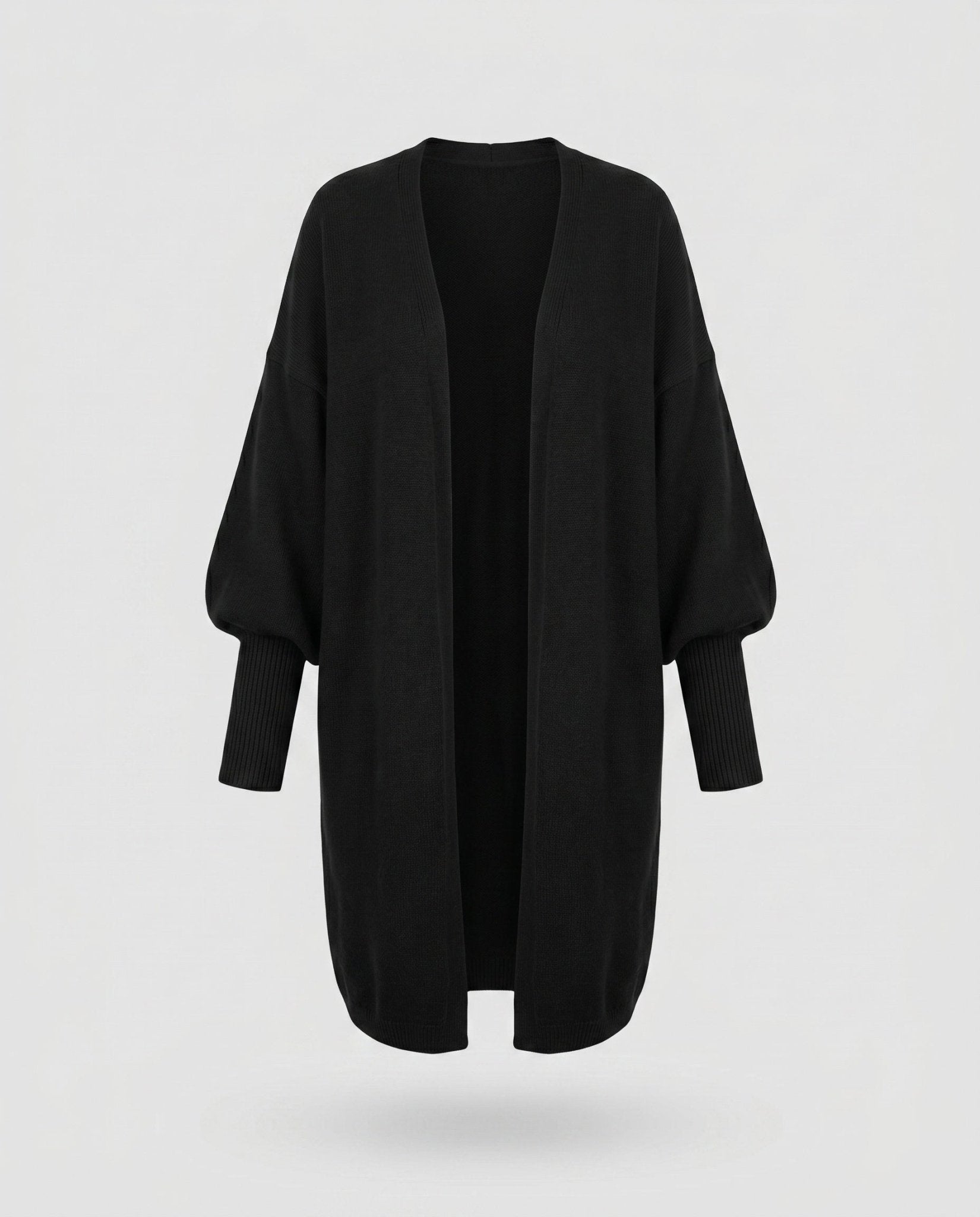 Women's Plus Size Cardigan with Soft Material and Casual Cut - Chichicherry