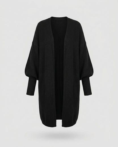 Women's Plus Size Cardigan with Soft Material and Casual Cut - Chichicherry