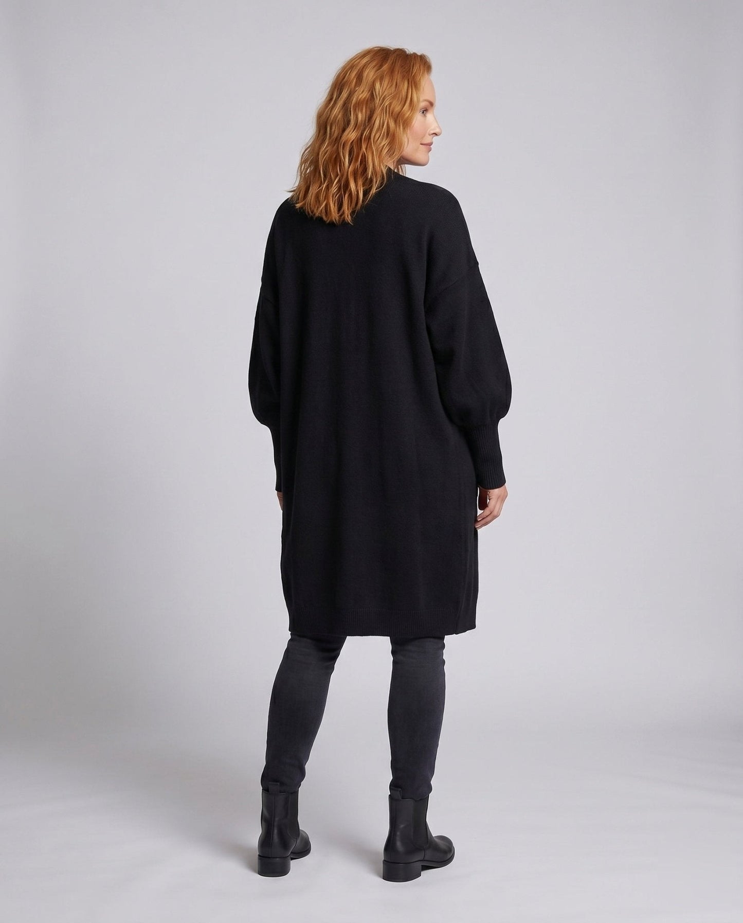 Women's Plus Size Cardigan with Soft Material and Casual Cut - Chichicherry