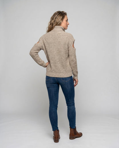 Women's sweater with trendy cut-out design - Chichicherry