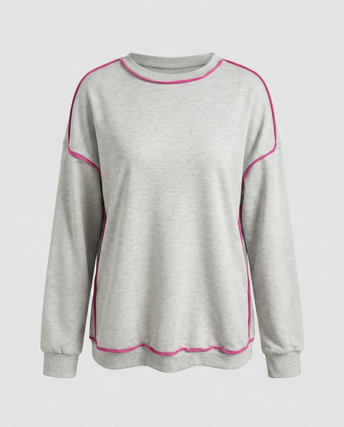 Women's sweatshirt with contrasting seams - Chichicherry