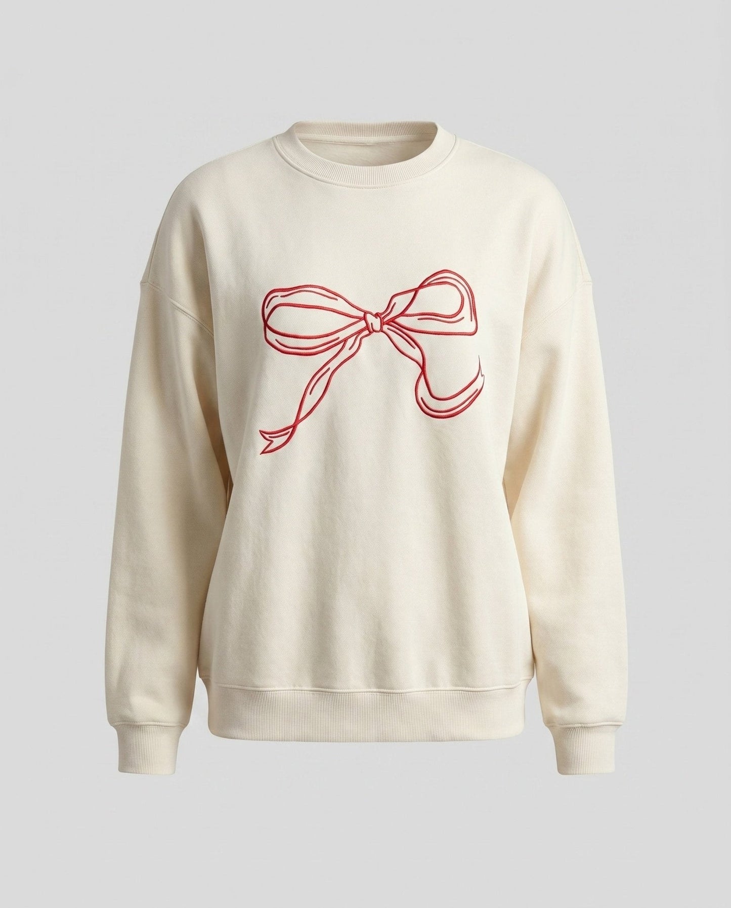 Women's sweatshirt with playful bow design - Chichicherry