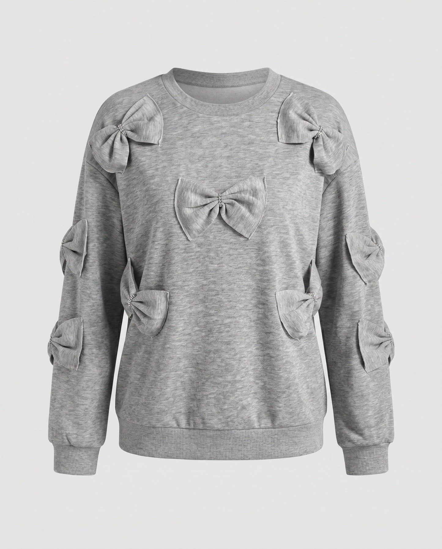 Women's sweatshirt with playful bow design - Chichicherry